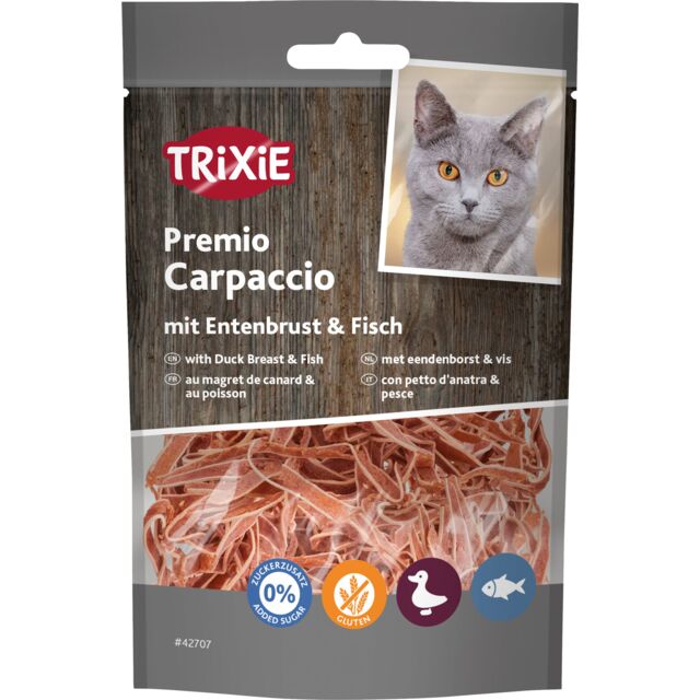 TRIXIE Premio Carpaccio au magret de canard et au poisson 20 g