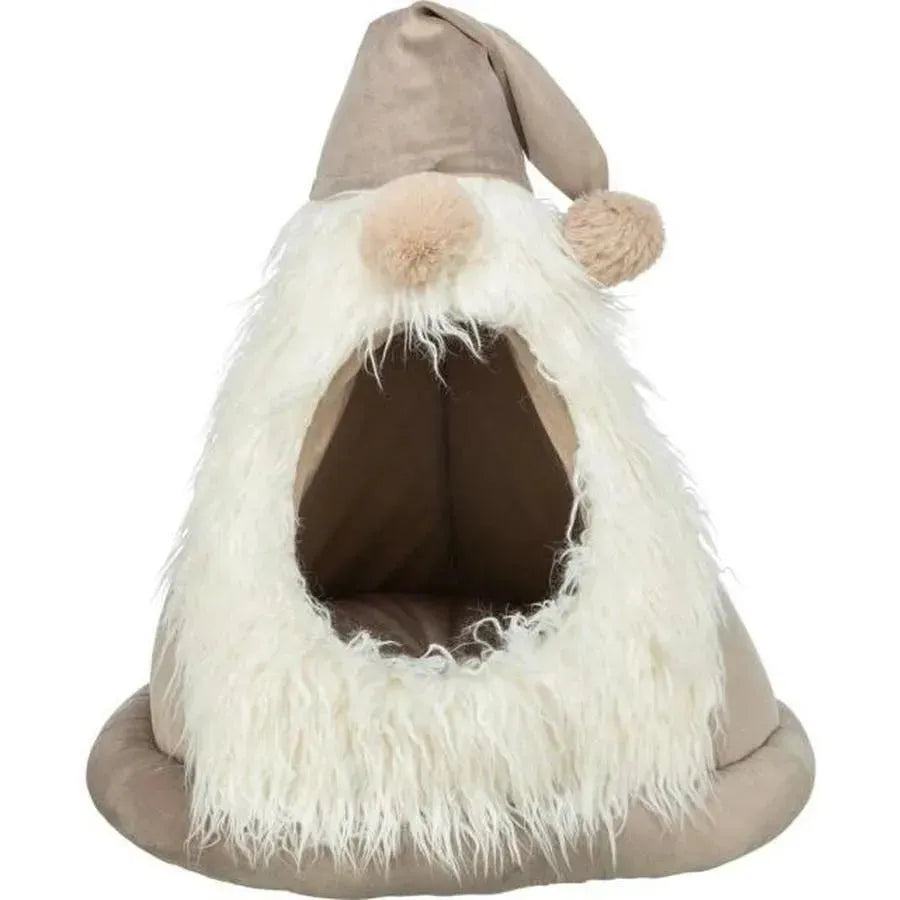 TRIXIE Xmas abri lutin rond aspect velours 45x47cm beige