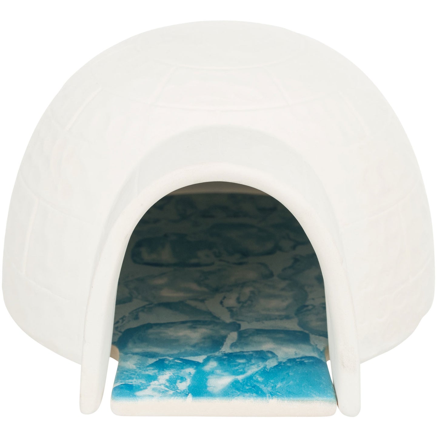 TRIXIE Igloo avec Plateau Rafraîchissant pour Hamster et Souris Céramique Blanc 13x9x15cm