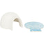 TRIXIE Igloo avec Plateau Rafraîchissant pour Hamster et Souris Céramique Blanc 13x9x15cm