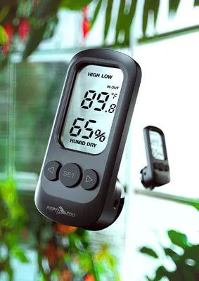 THERMOMETRE + HYGROMETRE digital avec alarme REPTIZOO