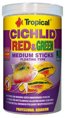 CICHLID RED&GREEN MEDIUM STICKS 1000ml