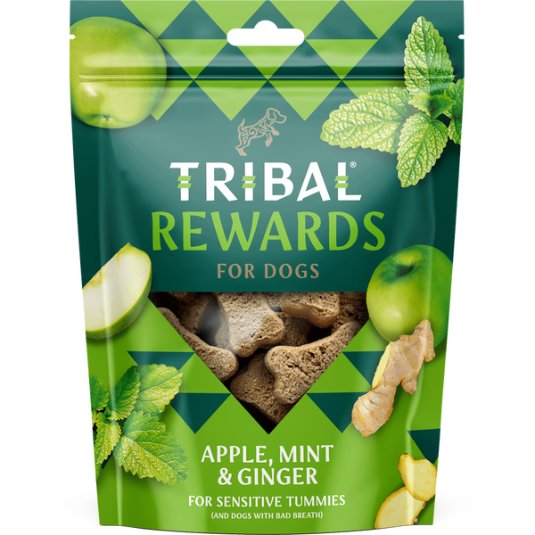TRIBAL Friandises Pomme, Menthe & Gingembre pour Chien 125g