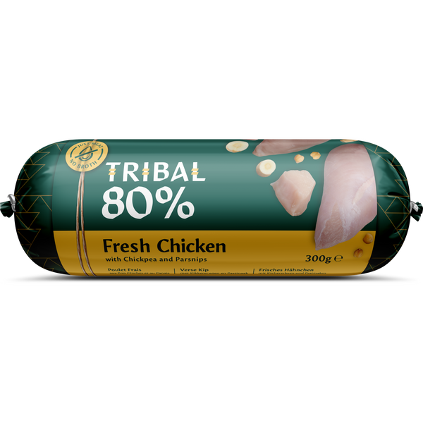 TRIBAL Saucisse 80% au Poulet pour Chien 300g
