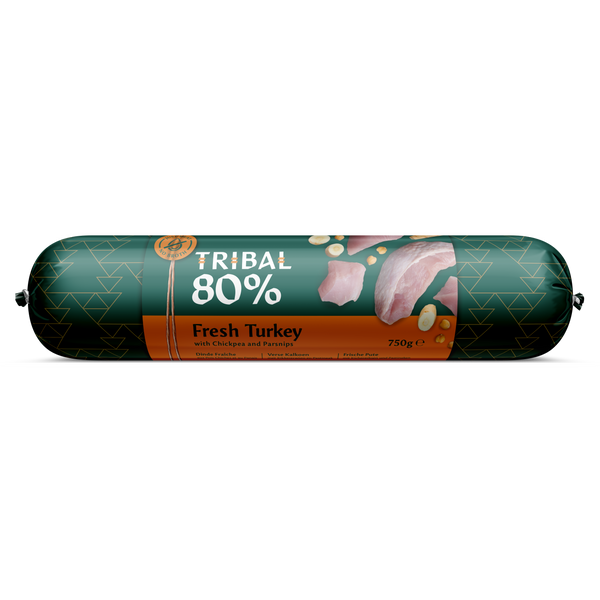 TRIBAL Saucisse 80% à la Dinde pour Chien 750g