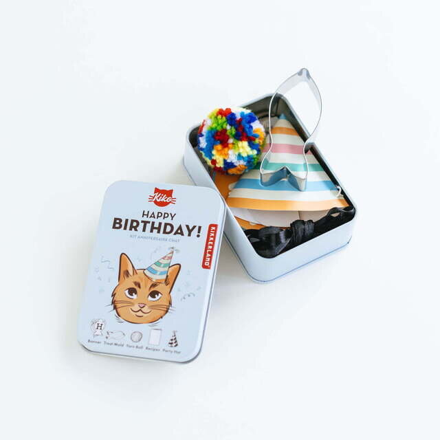 KIKKERLAND Kiko Cat Happy Birthday Kit Kit Anniversaire Chat