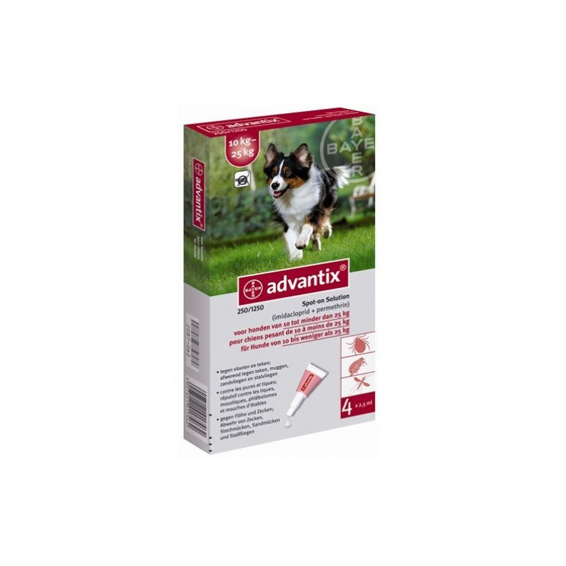 BAYER Advantix Pipettes Antiparasitaires Chien 25-40 kg 4x4 ml