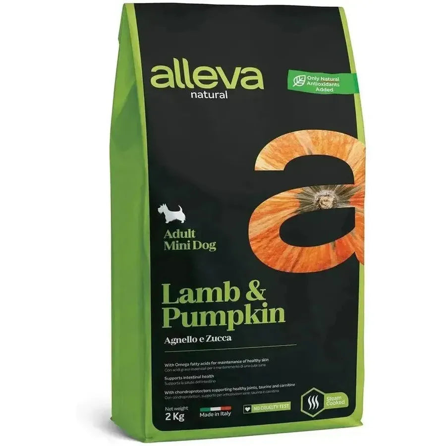 Alleva Natural Agneau & Potiron chien adulte mini
