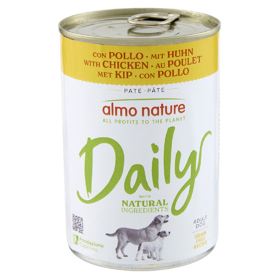 ALMO NATURE Daily Pâté au Poulet pour Chien Boîte 400g