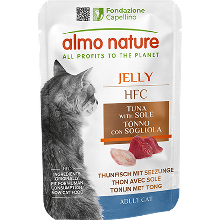 Almo nature hfc jelly thon et sole pochon