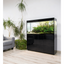AQUAEL Meuble Glossy 150 Noir Portes Acrylique 150x50x72cm