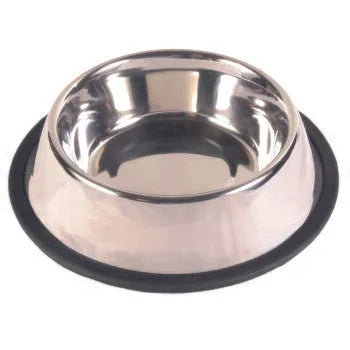 TRIXIE Gamelle en acier inoxydable avec base antidérapante caoutchouc 0,7L ø 21cm