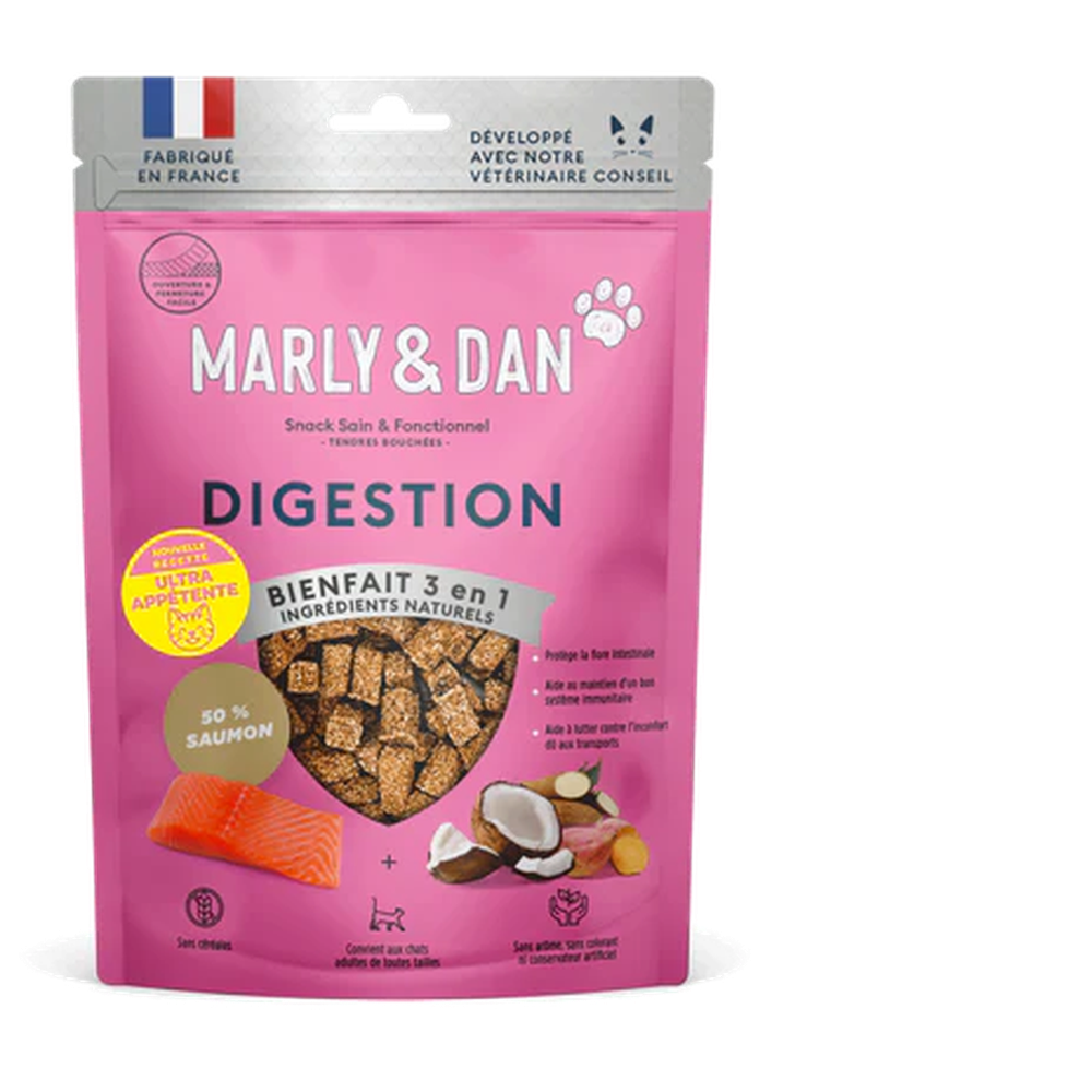 MARLY ET DAN Barres à mâcher Digestion Chien 80g