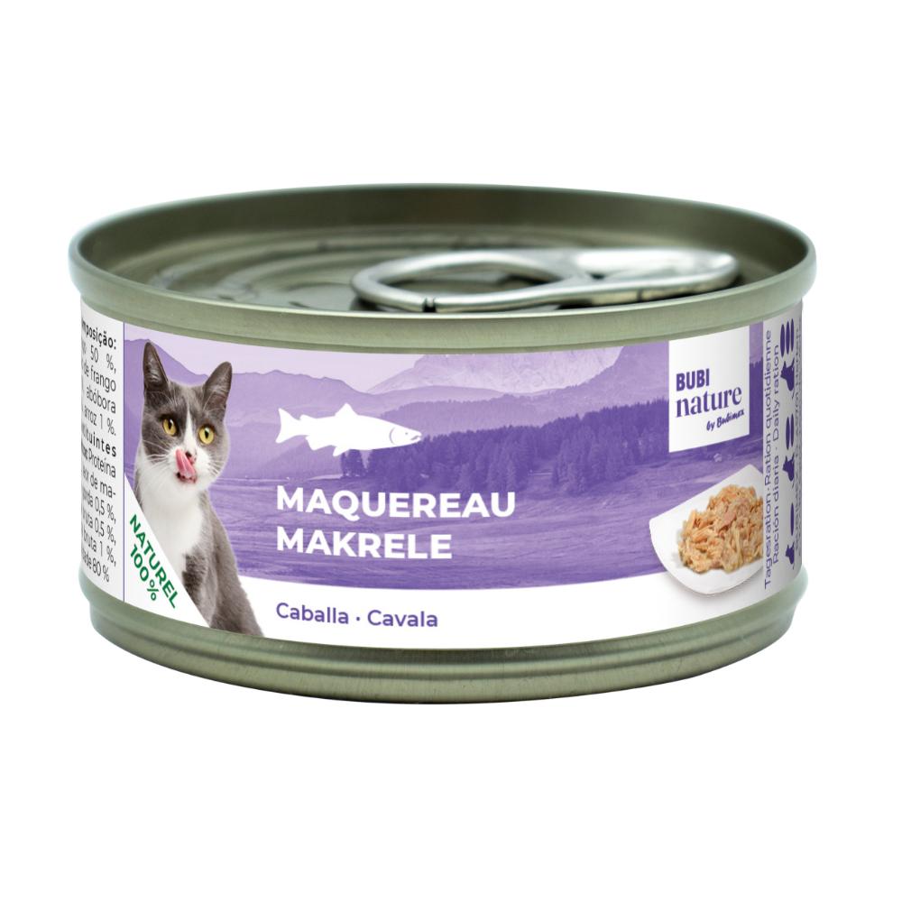 BUBI NATURE Maquereau 70g - aliment humide naturel pour chat