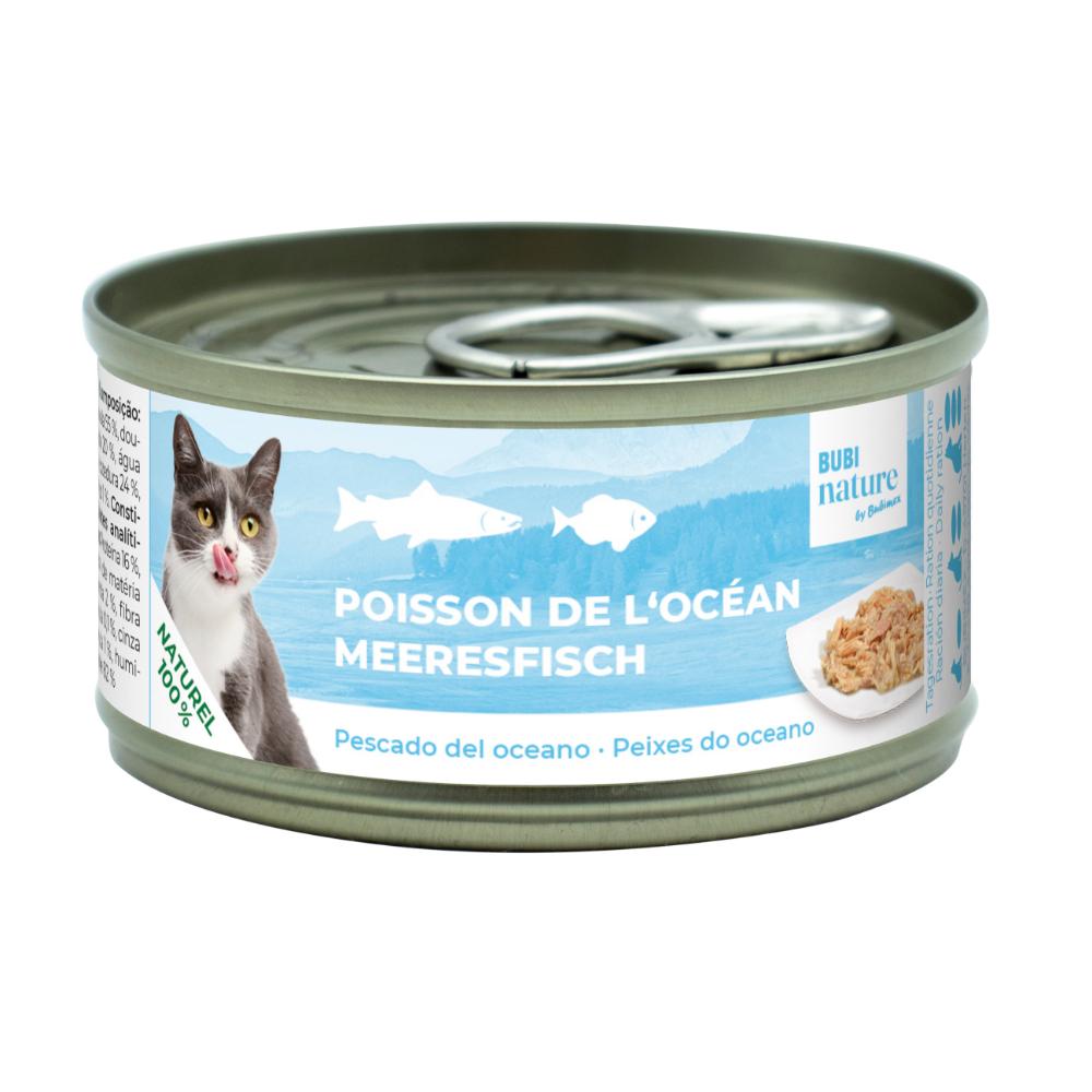 BUBI NATURE Poisson de l'Océan 70g - aliment humide naturel pour chat