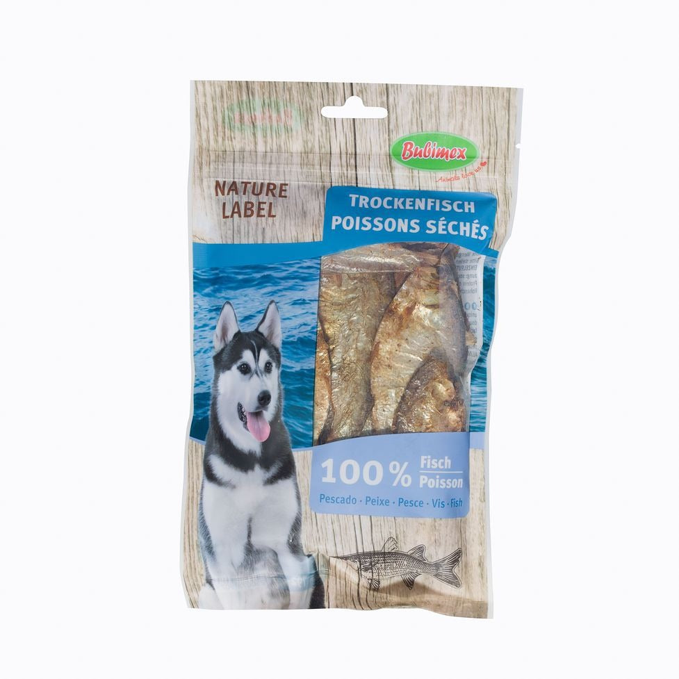 BUBIMEX Poissons Séchés Nature Label Friandises pour Chien 100g
