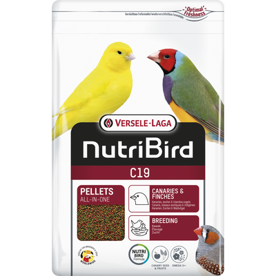 C19 Tropical Granulés extrudés - aliment d'élevage pour canaris, oiseaux exotiques et indigènes 3kg