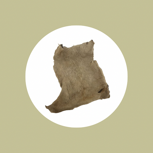 ZOOMALIN Plaque de Peau de Boeuf avec Poils Friandise Naturelle pour Chien 100% Boeuf