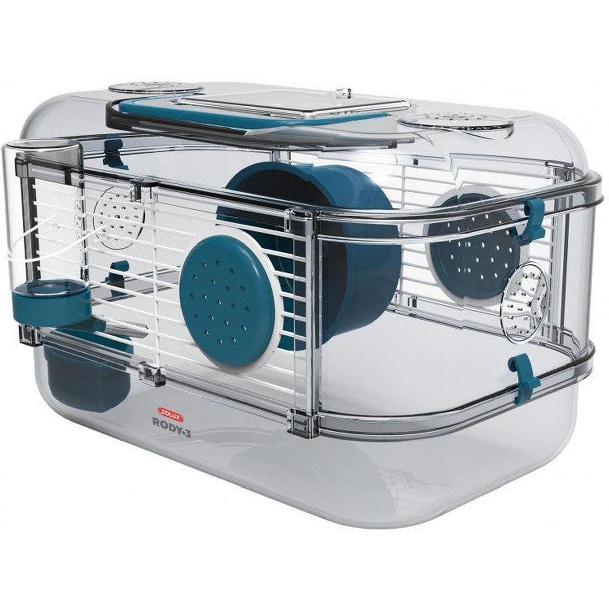 ZOLUX Cage rongeurs RODY 3 MINI Bleu 33x21x18 cm