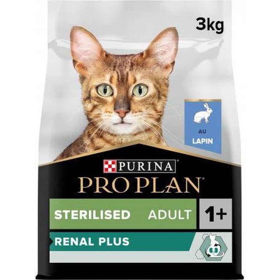 PRO PLAN Sterilised Adult 1+ Renal Plus au lapin de haute qualité 3kg