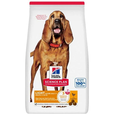 HILLS Science Plan Chien Mature Adult 7+ Light Medium Poulet 12kg
