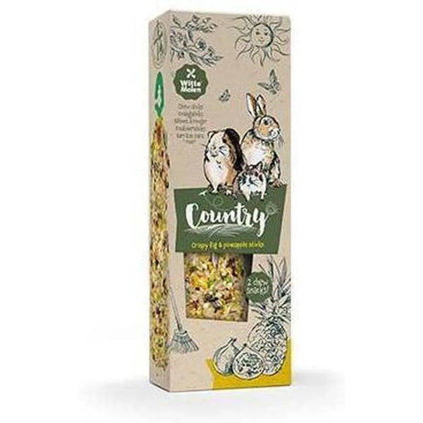 COUNTRY Bâtons à ronger figue et ananas pour rongeur, lot de 2, 110 g