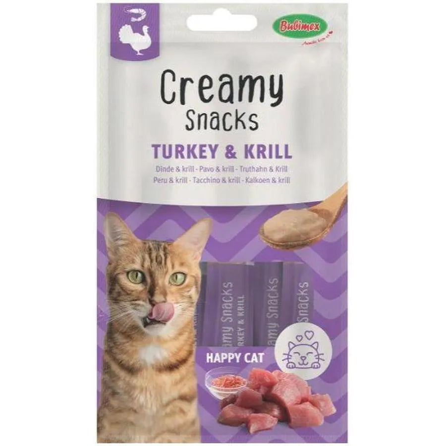Creamy Snacks Chat x4, dinde/krill