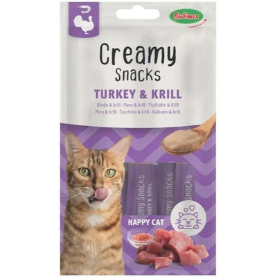 Creamy Snacks Chat x4, dinde/krill