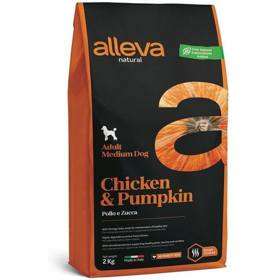 ALLEVA Natural Poulet & Potiron Chien Adulte Medium