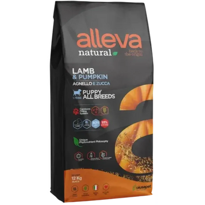 ALLEVA Natural Agneau & Potiron Chiot 12kg