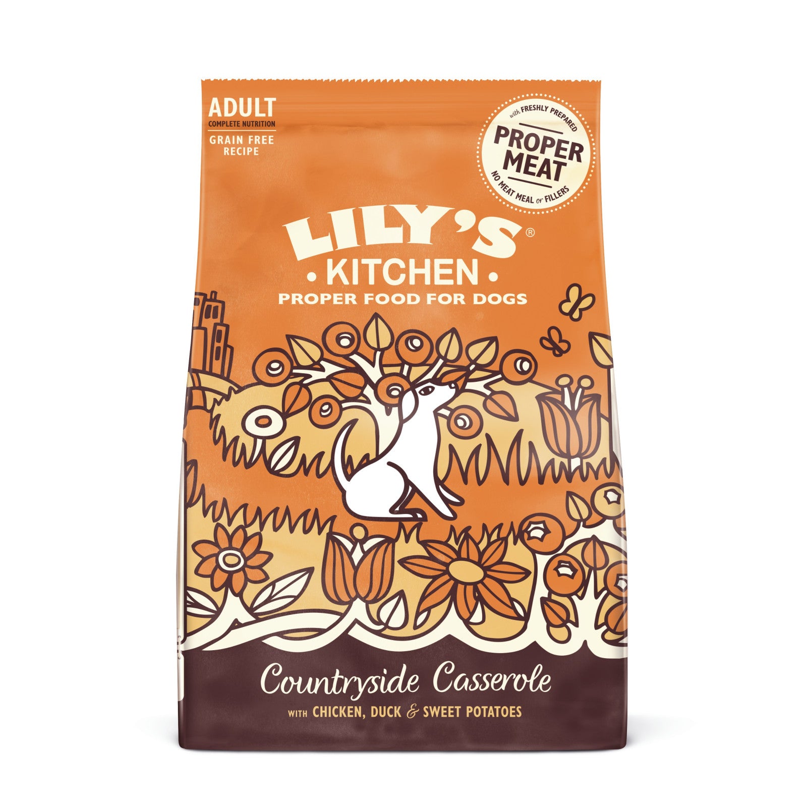 LILY'S KITCHEN Sunday Lunch Adulte Terrine Poulet et Légumes 400g
