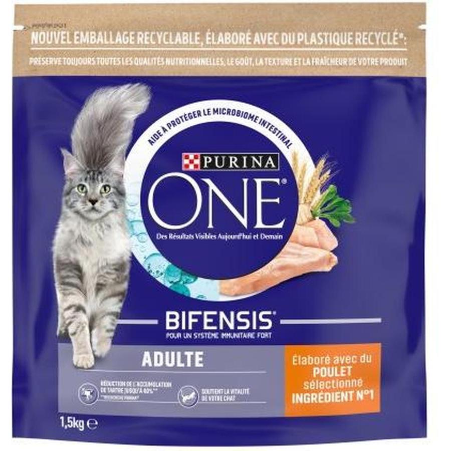 PURINA ONE Adulte Poulet et Céréales Complètes 1.5kg