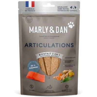 MARLY ET DAN Barres à mâcher Articulations Chien Saumon 80g
