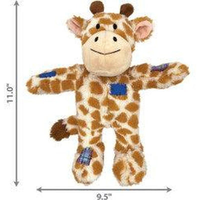 KONG Wild Knots Girafe S Jouet pour Chien Jaune/Orange