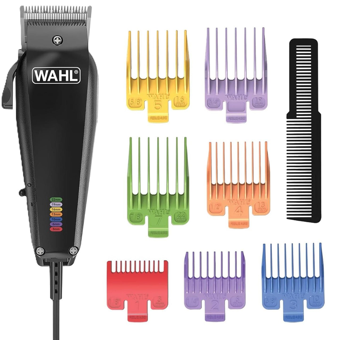 WAHL Tondeuse 1400 Filaire pour Chiens et Chats 0.7-3 mm 4 Peignes 230V