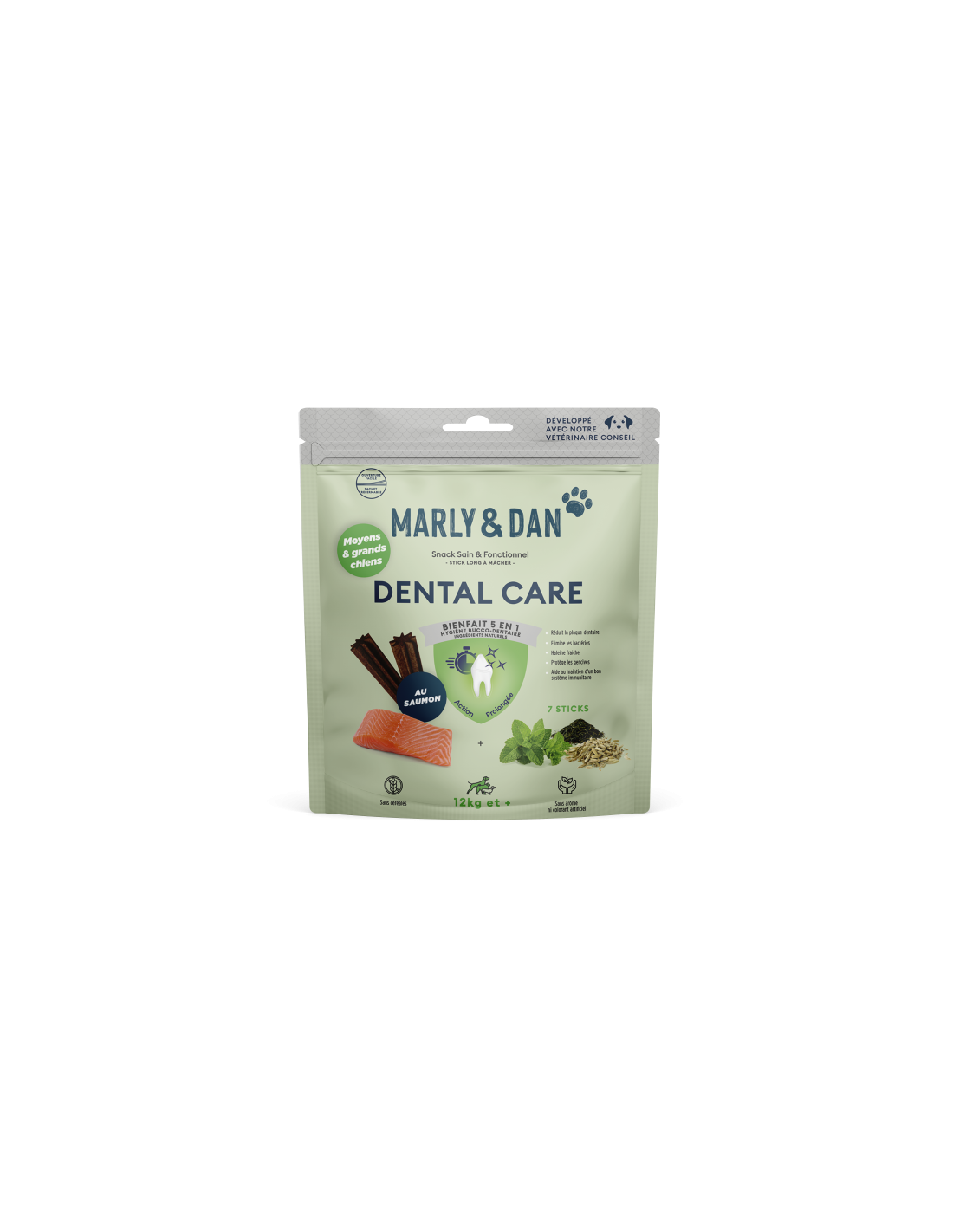 MARLY ET DAN Dental Care Moyens / Grands Chiens 7 sticks
