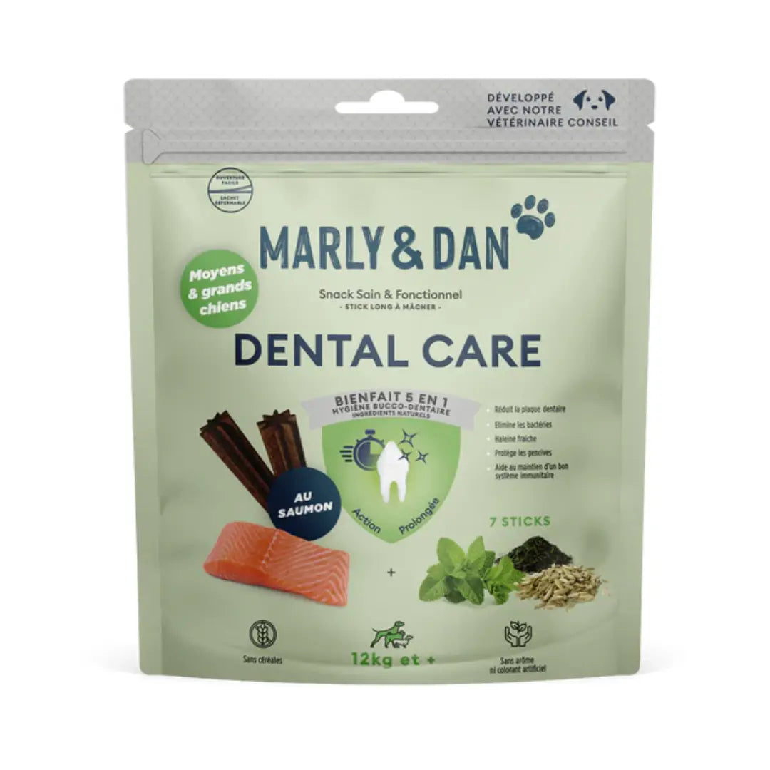 MARLY ET DAN Dental Care Moyens / Grands Chiens 7 sticks
