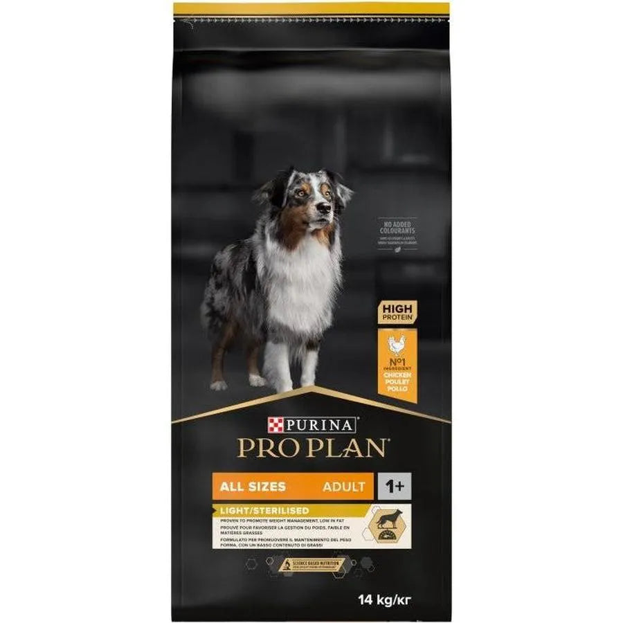 PRO PLAN All Size Adult Light Sterilised Riche en Poulet de Haute Qualité
