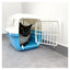 Box de transport Schtroumpf Costaud avec un chat