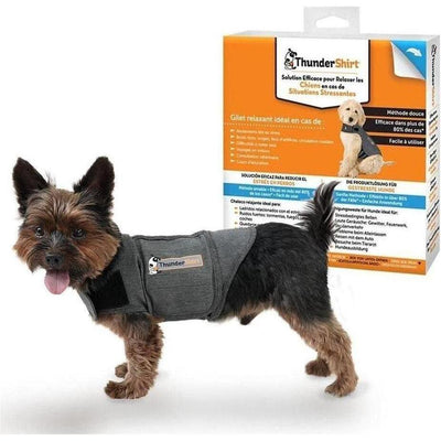 ZOOMALIN Gilet Relaxant XS Gris pour Chien Très Petit 4-6 kg Tour de Poitrine 33-43 cm