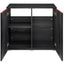 EHEIM Aquarium combiné CLEARSCAPE 200 noir 200L 90x50x125cm