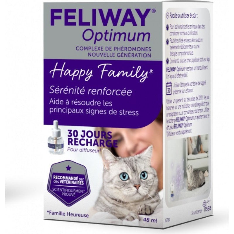 FELIWAY Optimum Recharge Diffuseur Lot de 84