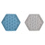 FLAMINGO Jelly Tapis à Lécher Hexagonal en Silicone pour Chien et Chat 24x21cm Coloris Assorti
