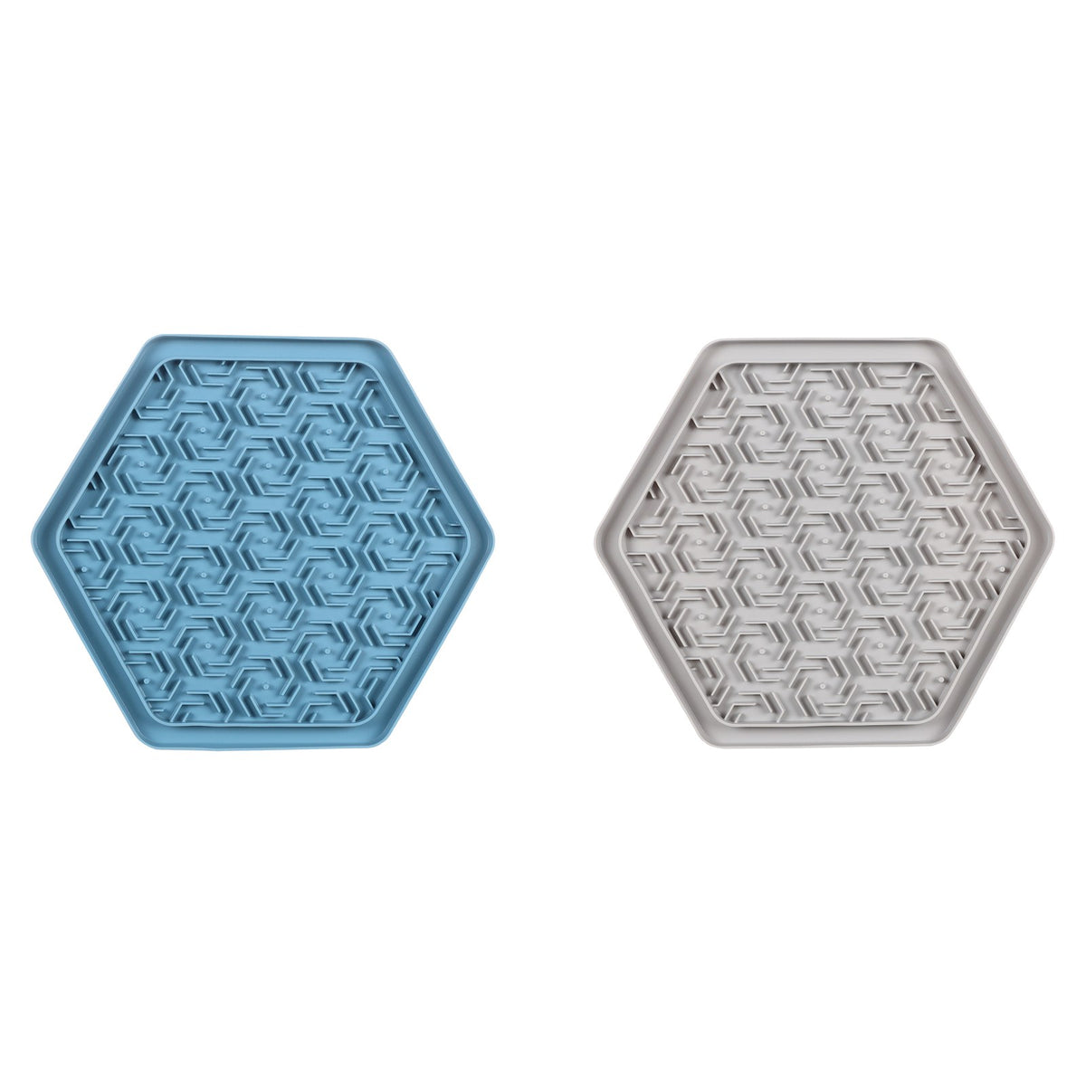 FLAMINGO Jelly Tapis à Lécher Hexagonal en Silicone pour Chien et Chat 24x21cm Coloris Assorti