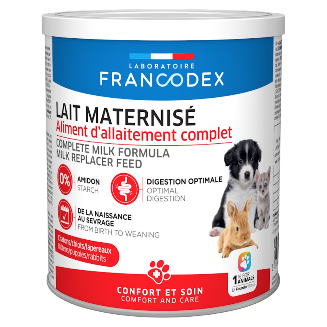 FRANCODEX Lait Maternisé Chiot Chaton Lapereau 350g