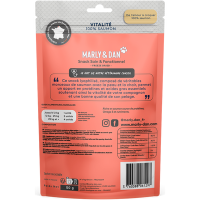 Freeze Dried Vitalité – 100% Saumon (50 g)