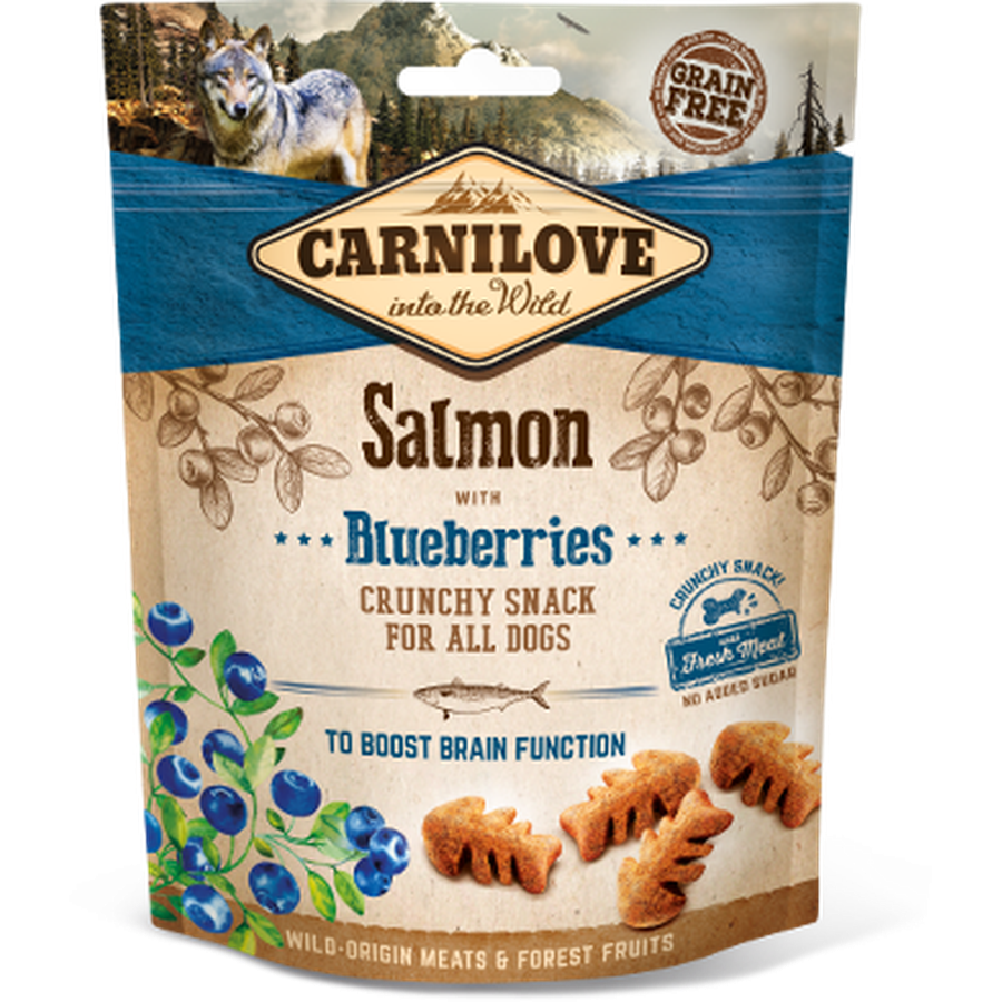 CARNILOVE Crunchy Snack Saumon & Myrtilles 200g