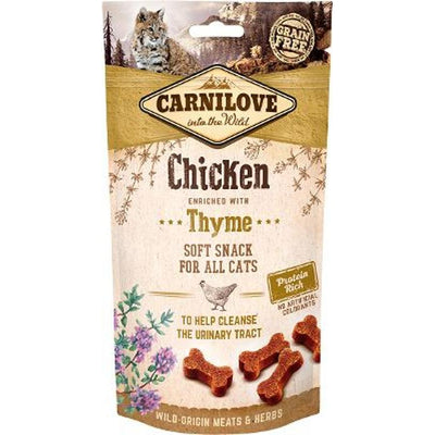 CARNILOVE Semi-Moist Snack Canard & Romarin pour Chat Stérilisé 50g