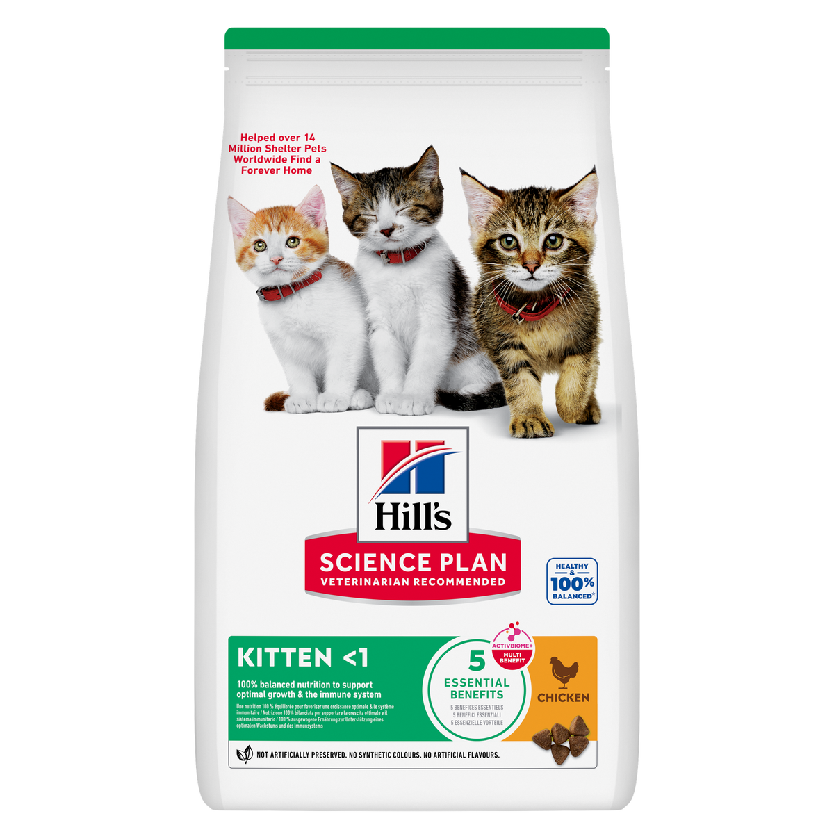 HILL'S Science Plan Kitten Croquettes pour chaton au poulet 1,5 kg