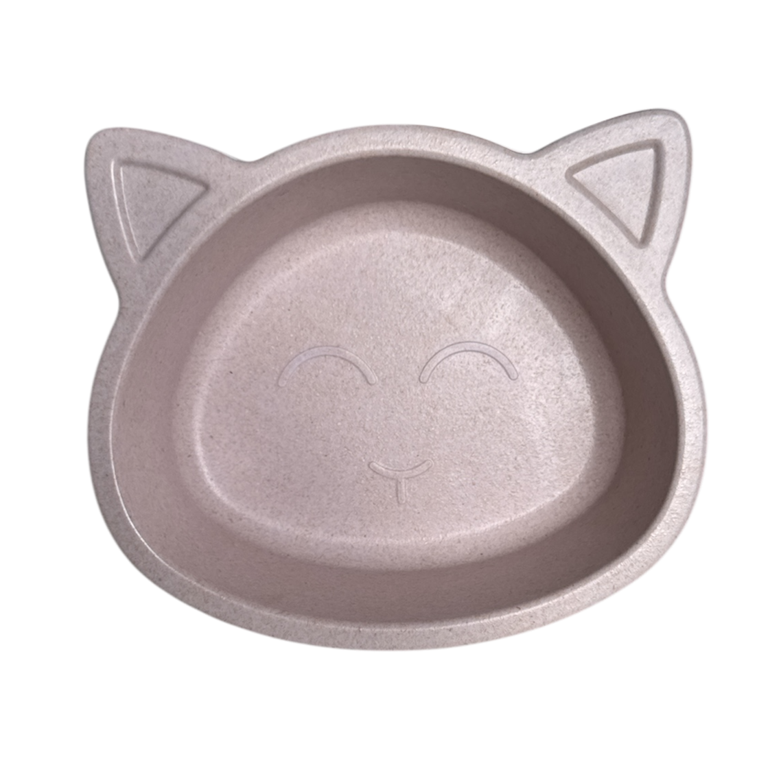 Gamelle bambou Mon Ami Luki en forme de chat 14 x 12 x 5 cm